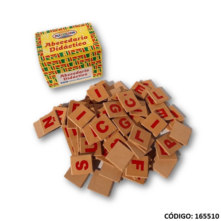 Didáctico letra abecedario caja x100