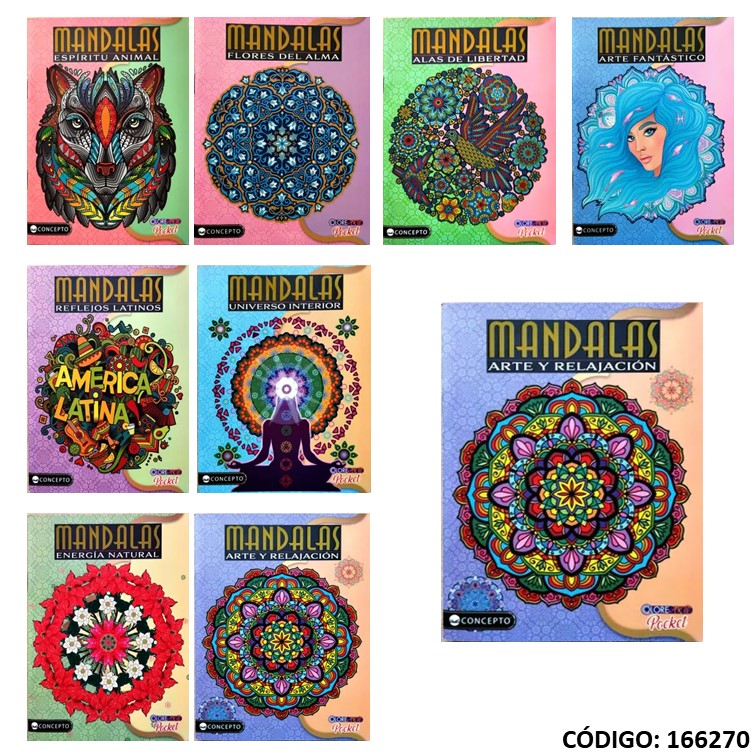 Libro pint colorearte pocket mandalas -345
