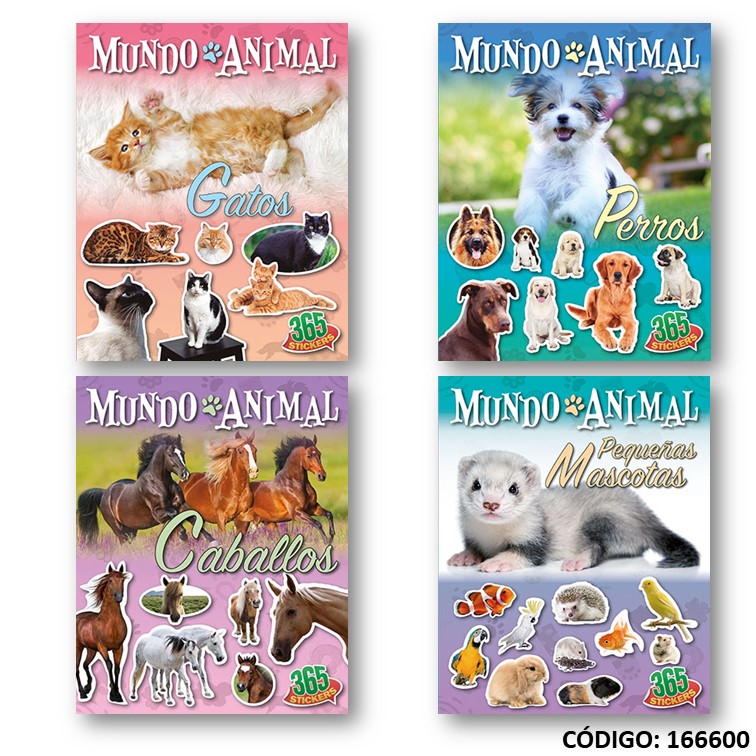 Libro dida mundo animal 365 stickers -159