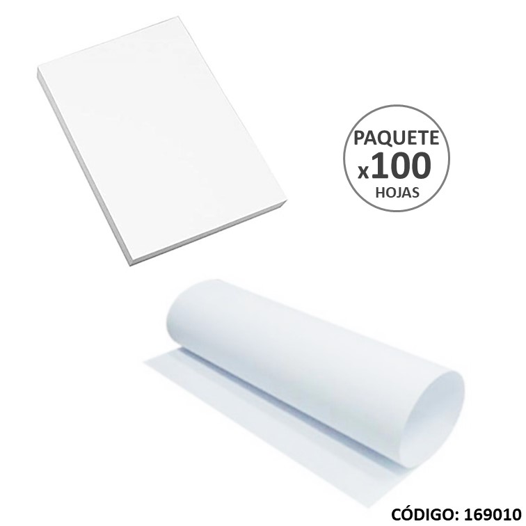 Cartulina blanca 1ra. paq