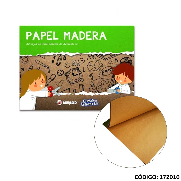 Block 5 muresco papel madera x30h