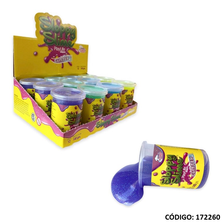 Masa slime muresco con acabado glitter 140 g