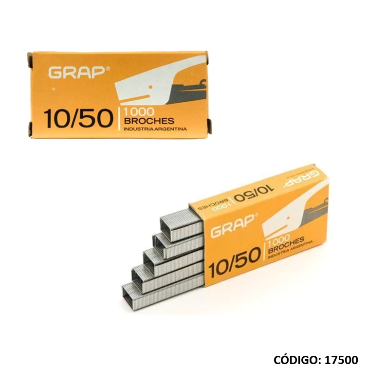 Broches p/maq. grap 10/50 x1.000