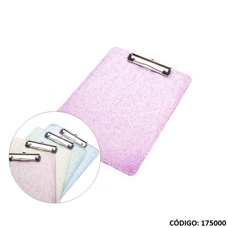 Soporte a4 mp boran acrilico c/con acabado glitter