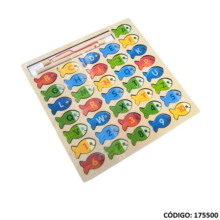 Juegos didactico pescando letras y num. 25-360