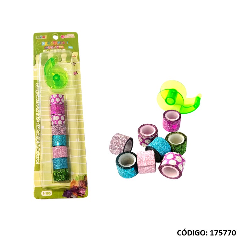 Fantasía washi tape mp mini + dispenser e-105