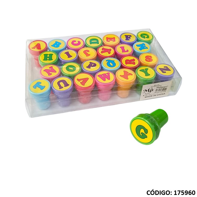 Fantasía sellos kit abecedario x26/7u. 25-330