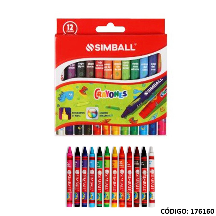 Lapiz/pasta simball x12 cortos