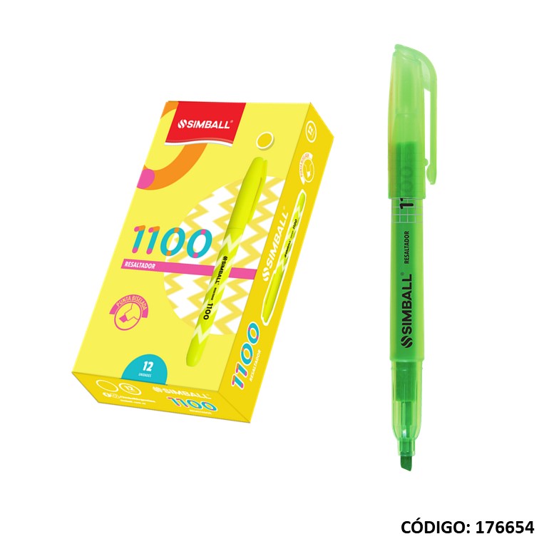 Resaltador simball fino 1100 verde
