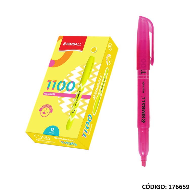 Resaltador simball fino 1100 rosa