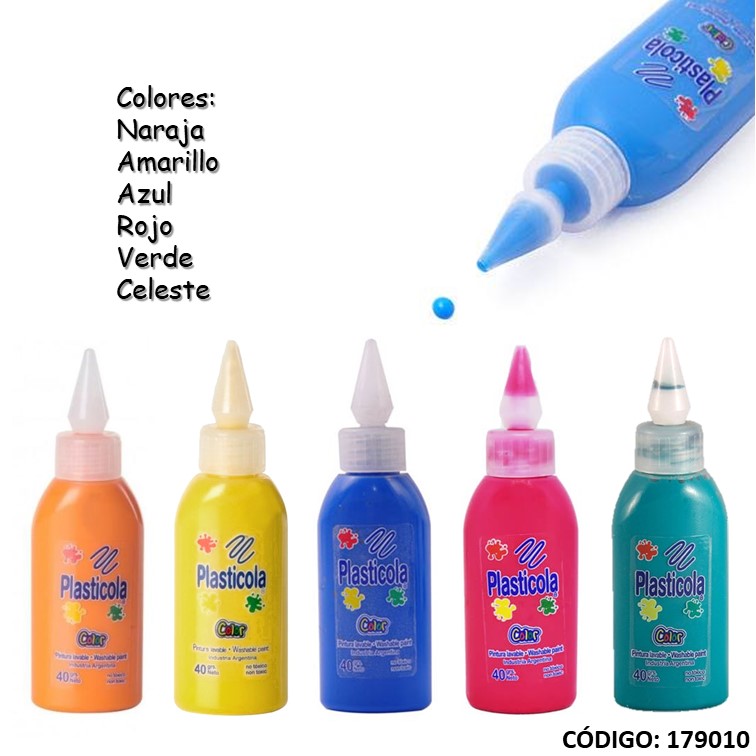 Adhesivo vinílico de colores 40 g (12/144) color