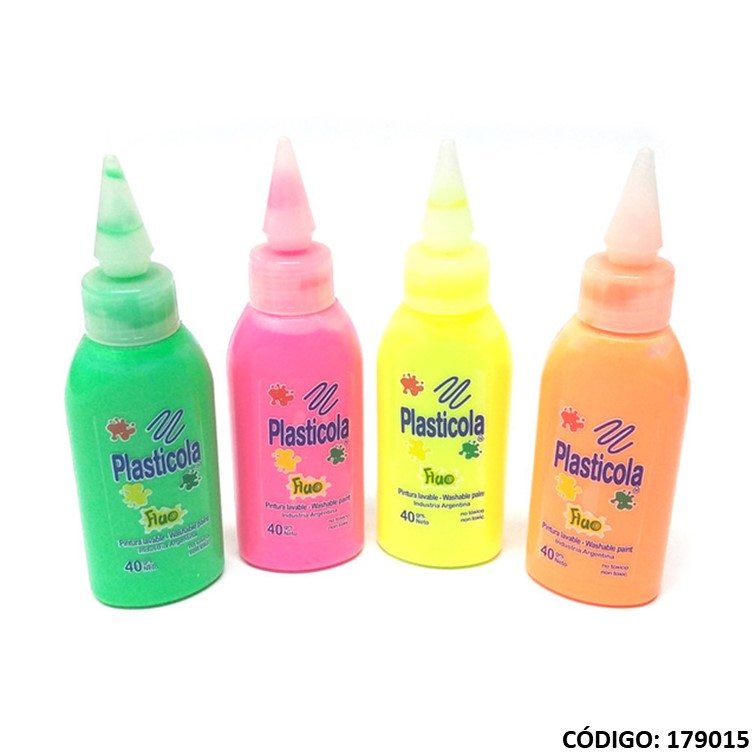Adhesivo vinil. fluo 40 g (12/144) color