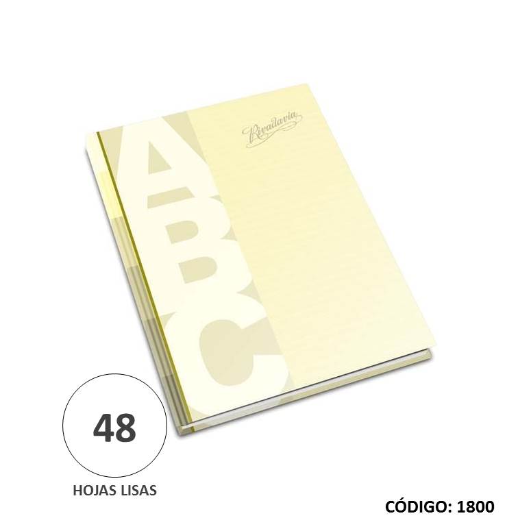 Cuaderno t/d riv. abc liso x48h