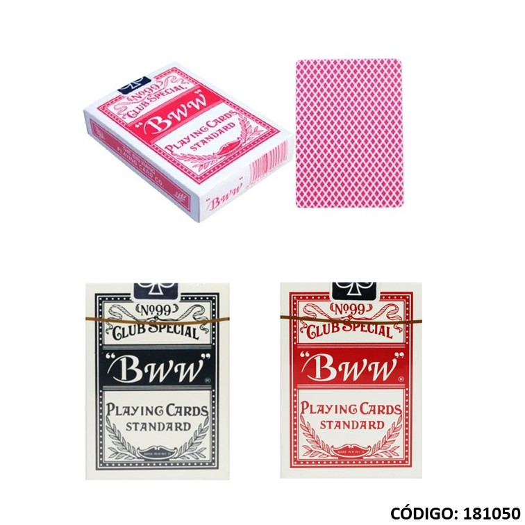Naipes poker bww x54 cartas