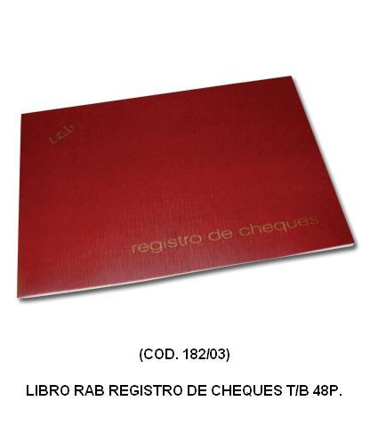 Libro rab reg. cheques t/b 48p. -32