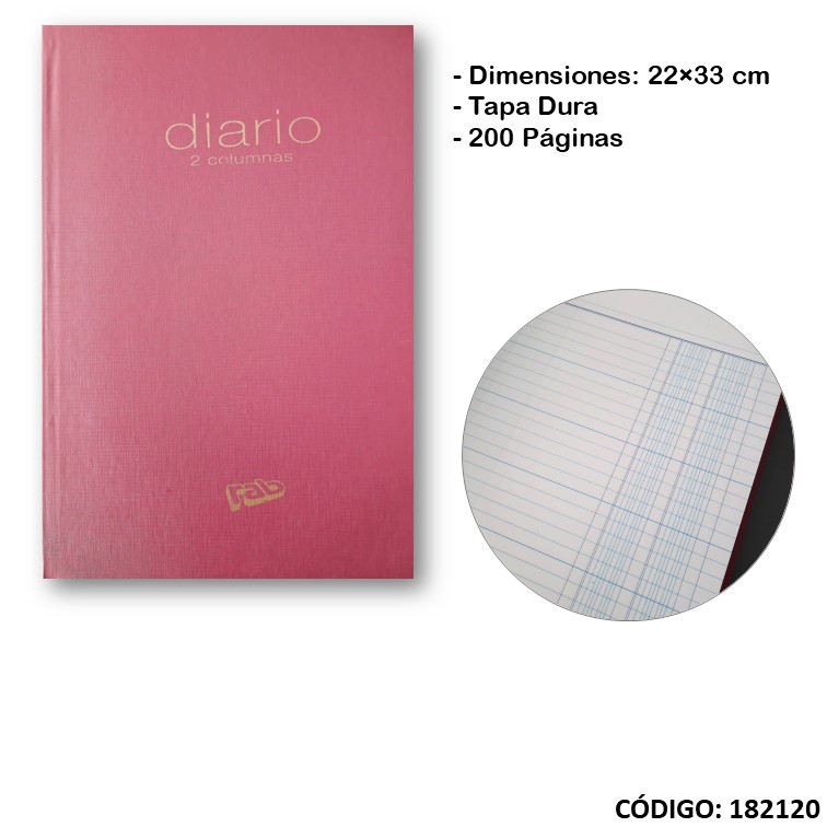 Libro rab diario t/d 2 colores2m -5