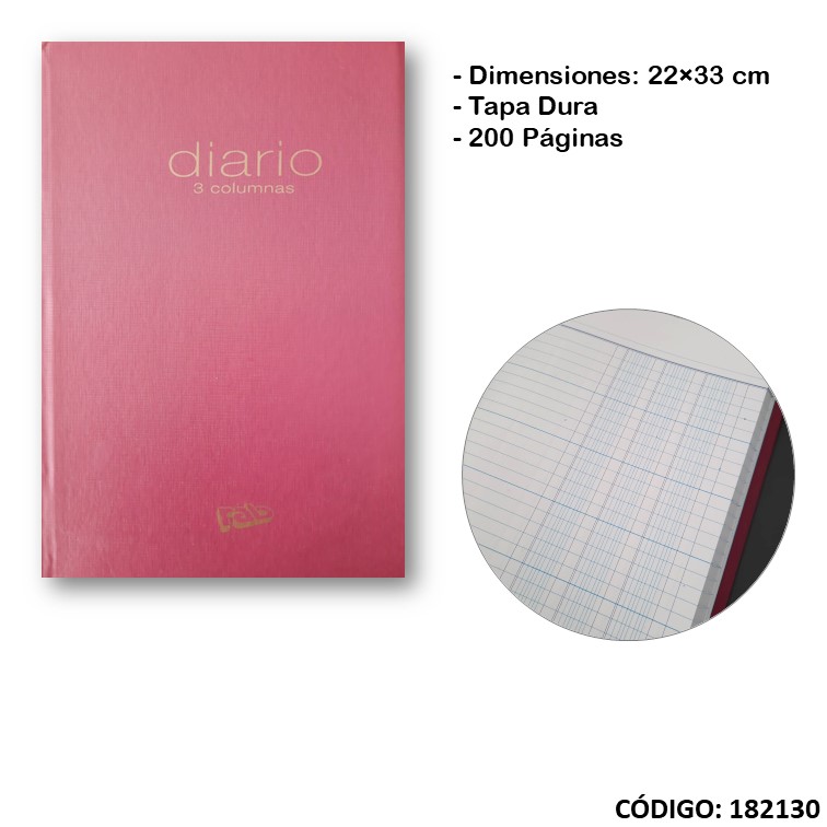 Libro rab diario t/d 3 colores2m -6