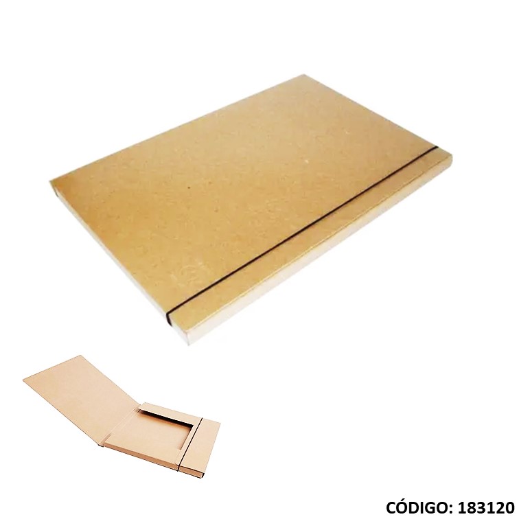 Caja arch. presspan c/elas 2,5cm