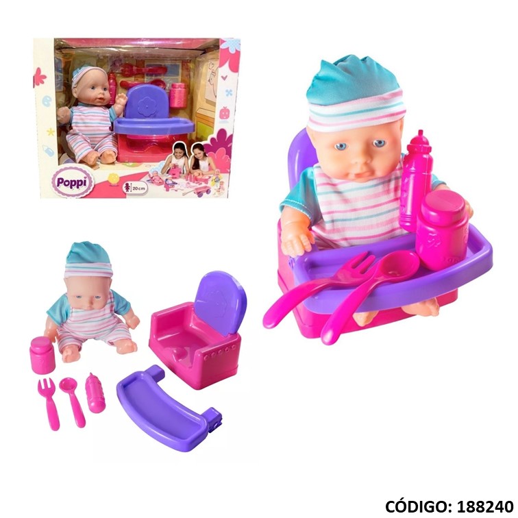 Juegos imp. sud. poppi bebe con sillita