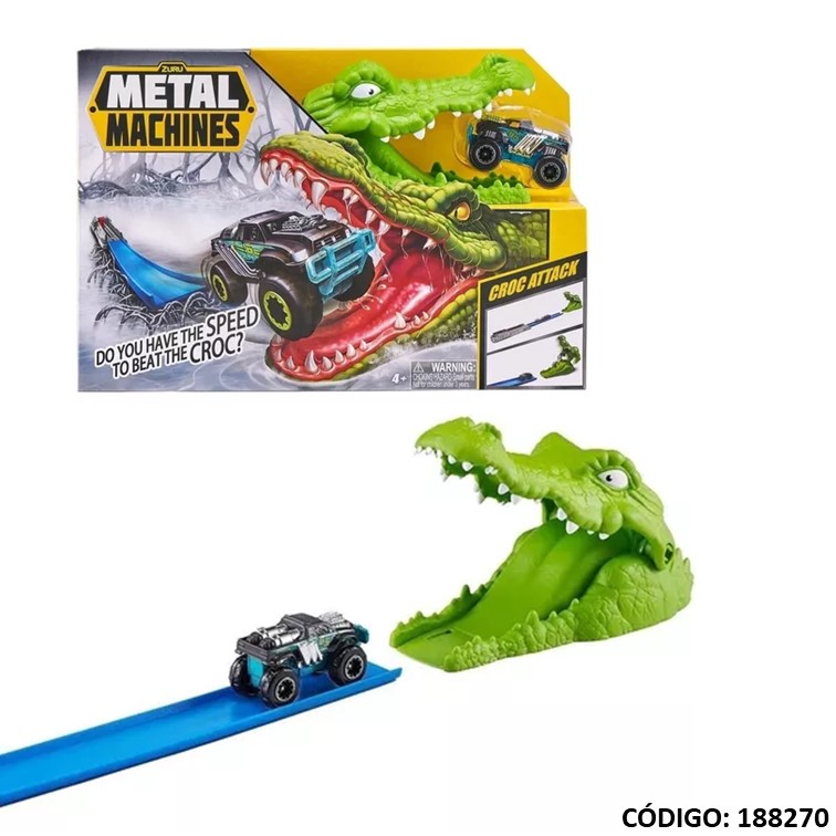 Juegos imp. sud. metal machines cocodrilo 7058