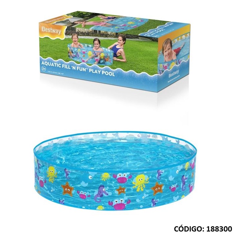 Pileta pvc bestway chica 1.22m
