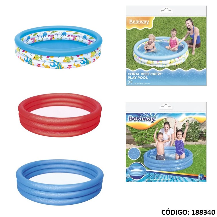 Pileta inflable bestway 3 aros 1.22 51009/21
