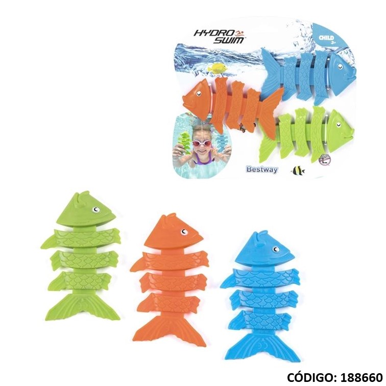 Juegos bestway peces de goma p/ buceo