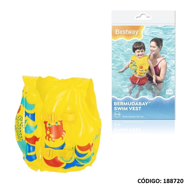 Chaleco salvavidas bestway 41x30cm