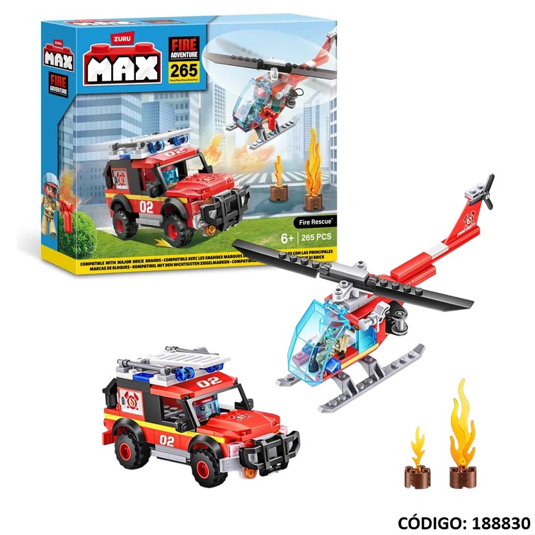 Juegos imp. sud. max fire recue 265piezas