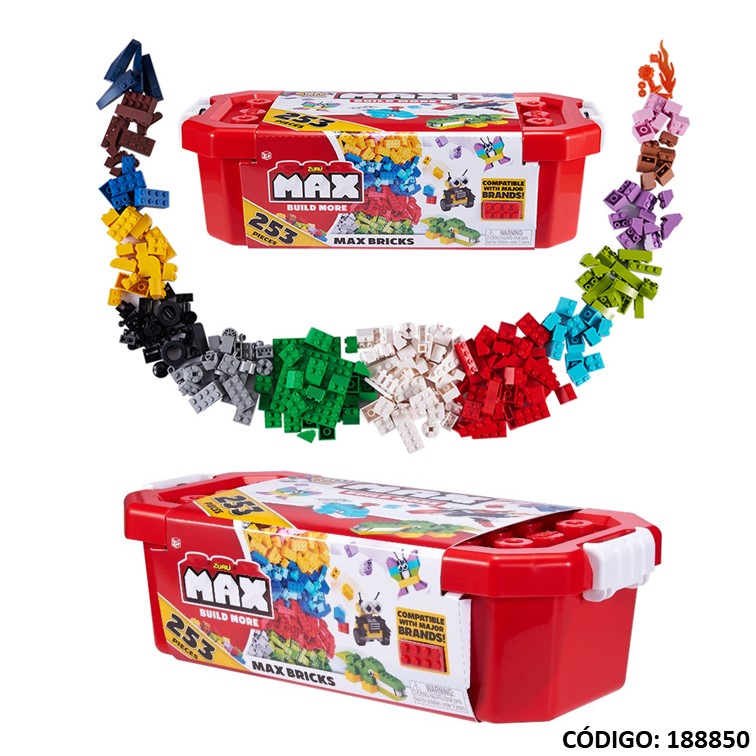 Juegos imp. sud. max brick container 253piezas 8346