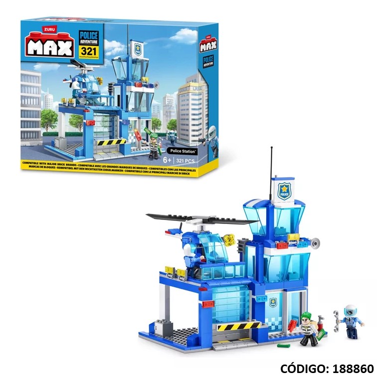 Juegos imp. sud. max police station 321piezas