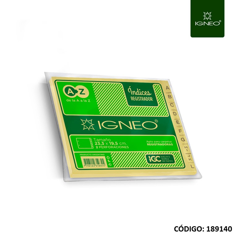 Indice igneo p/registrador 514