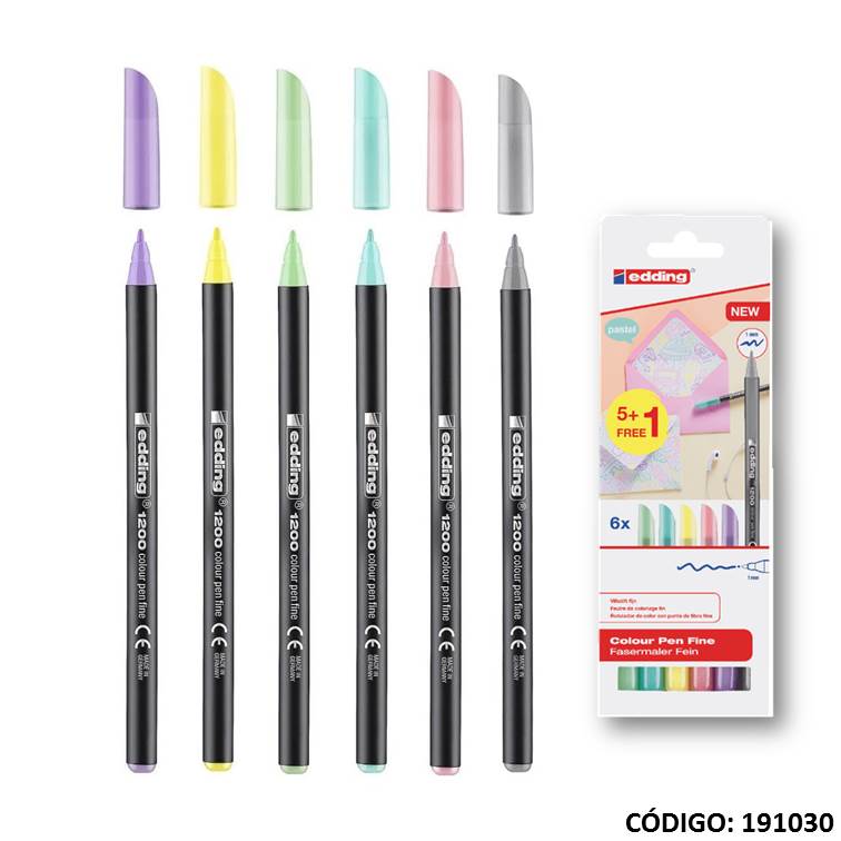 Fibra edding 1200 pastel