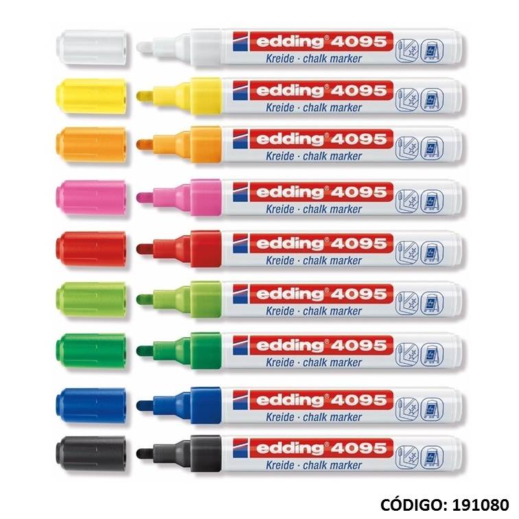 Marcador edding 4095 p/vidrio