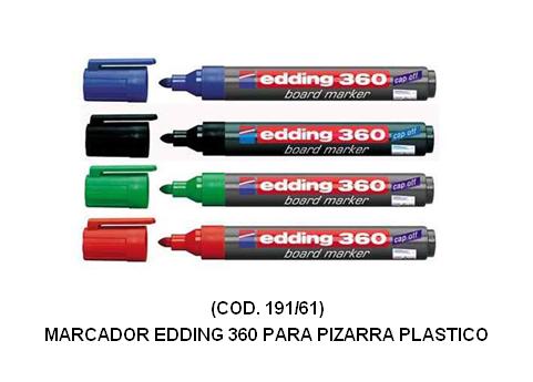 Marcador edding 360 pizarra plas. recarg