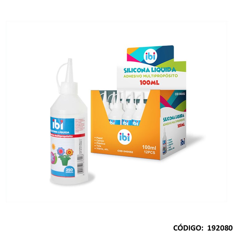 Adhesivo silicona líquido ibi 100ml