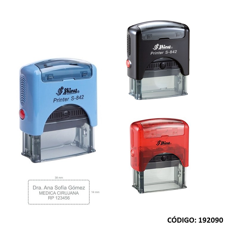 Sello automatico shiny 14x38 s-842