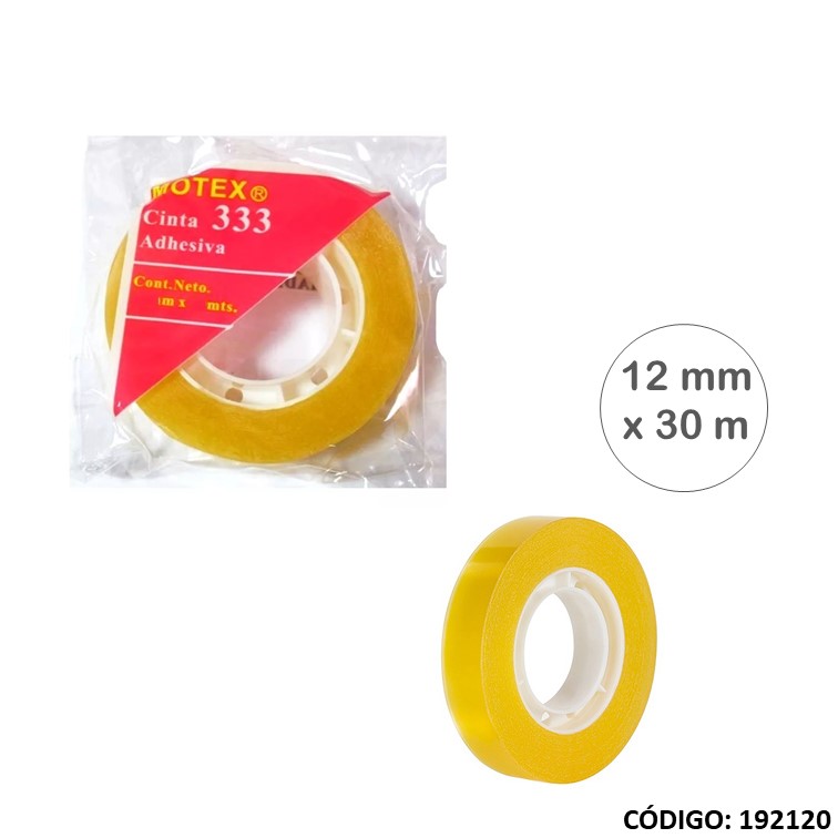 Cinta/adhesivo. motex 12mmx30m