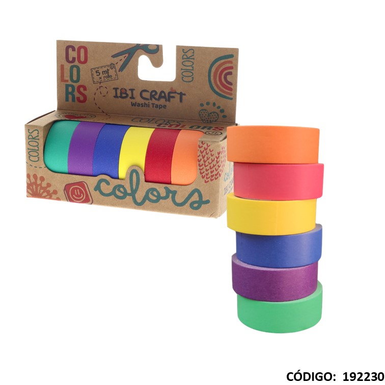 Fantasía cinta washi tape ibi craft rainbow