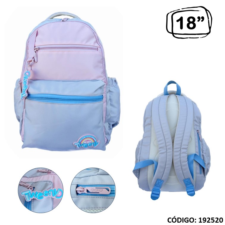 Mochila ibi 18"" tweeny bicolor