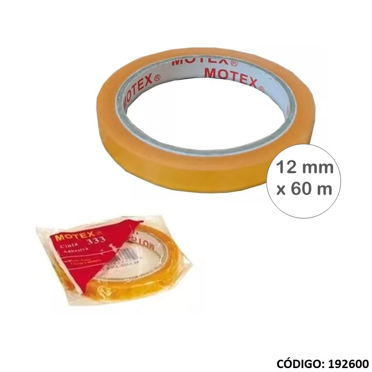 Cinta/adhesivo. motex 12mmx60m