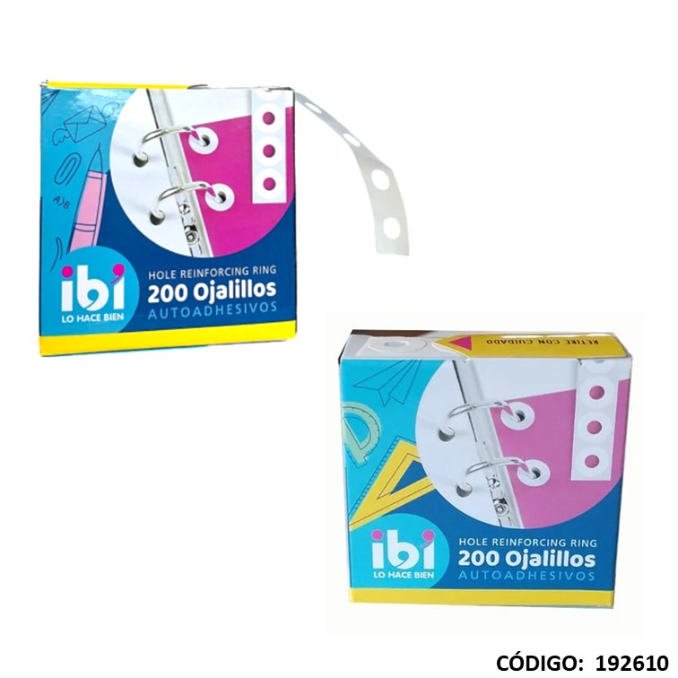 Ojalillos plasticos ibi 200u