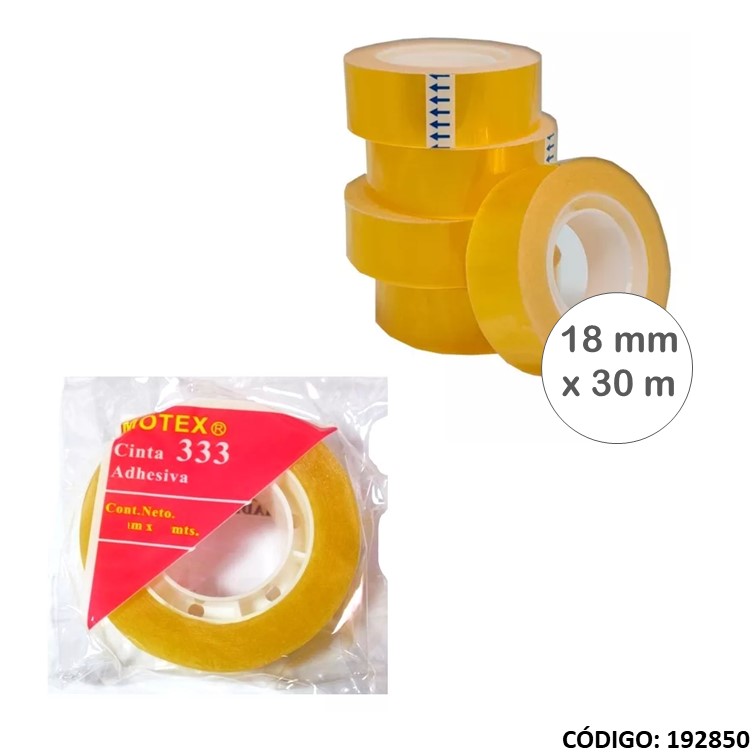 Cinta/adhesivo. motex 18mmx30m