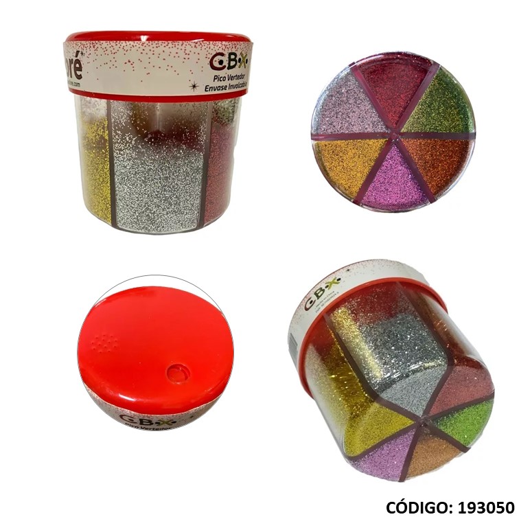 Artículo gibre cbx frasco 6 colores x50 g