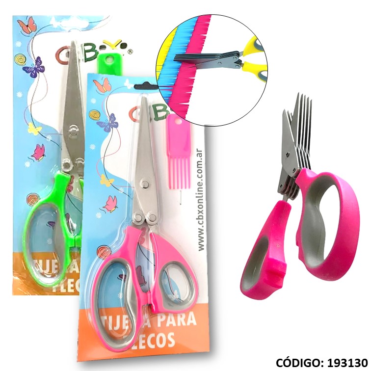 Tijera para flecos 20.5 cm