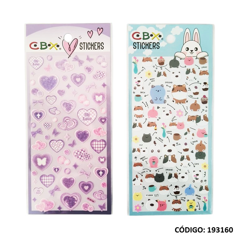 Sticker cbx fantasía 9x17,5cm yt / gk