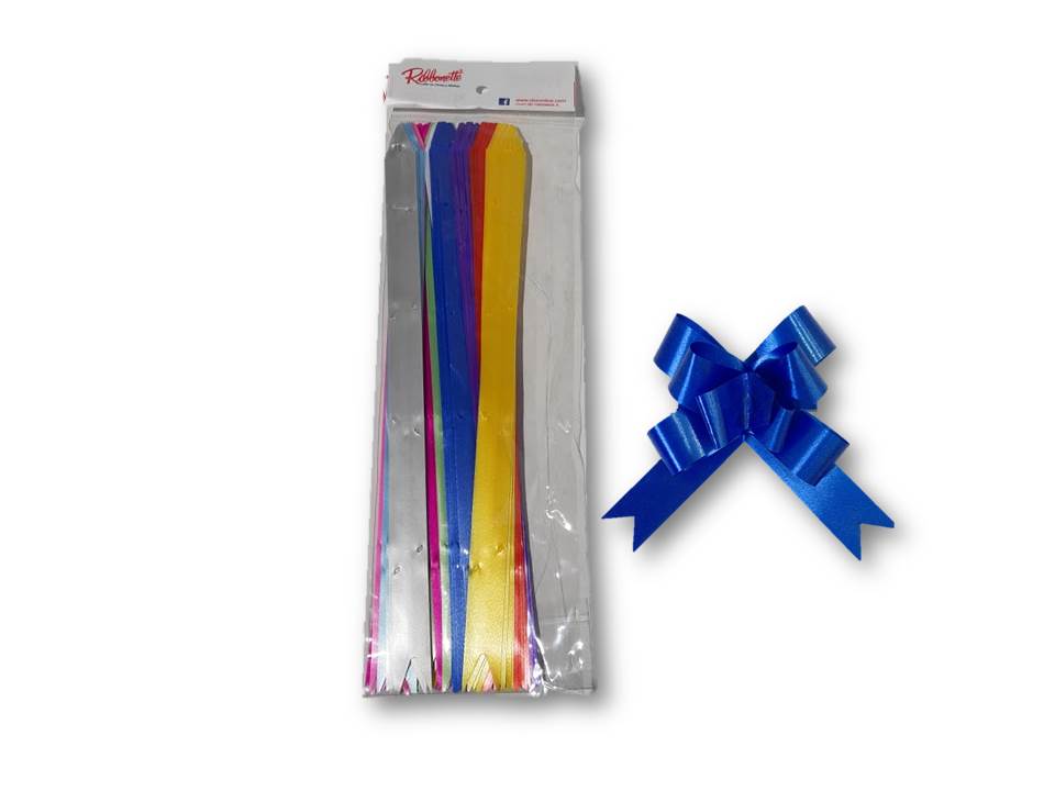Moño ribbonette mini liso surtido