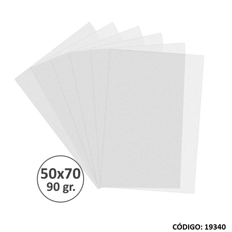 Papel vegetal 50x70 90 g