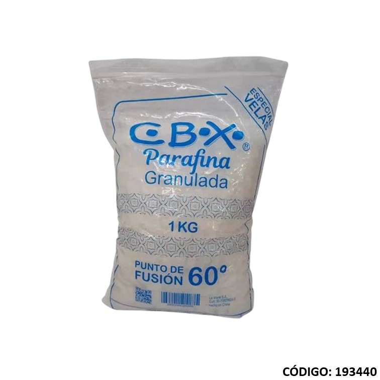 Artículo parafina cbx granulada x1kg