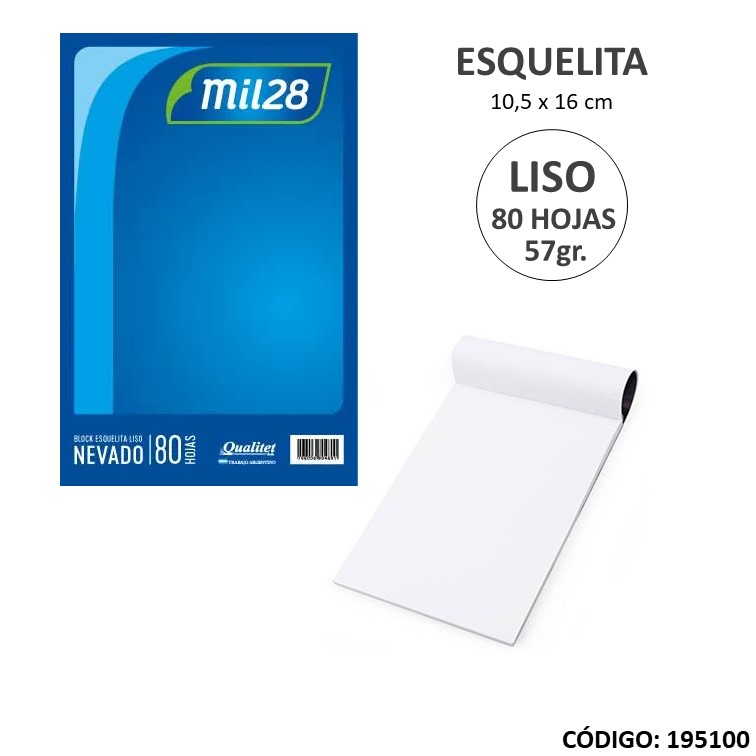 Block esquelita obra nevado liso